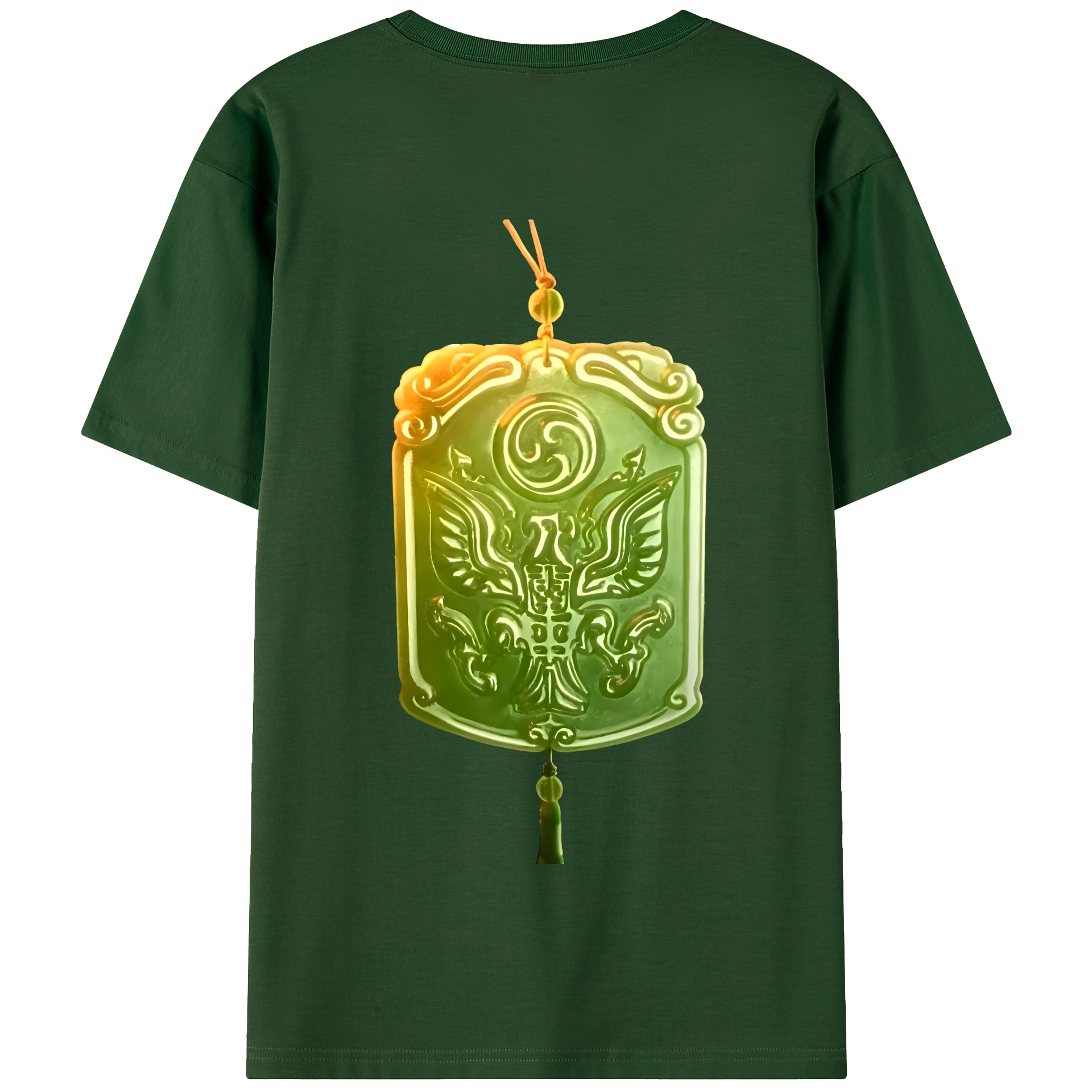（画像用） Ne Zha 2 ナタ 魔童の大暴れ 綿100％半袖Tシャツ（背面プリント）
